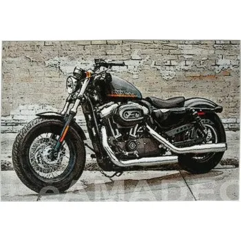 Koberec Akcila Dětský kusový koberec Kolibri 11126/190 motorka, šedý - 120x170 cm