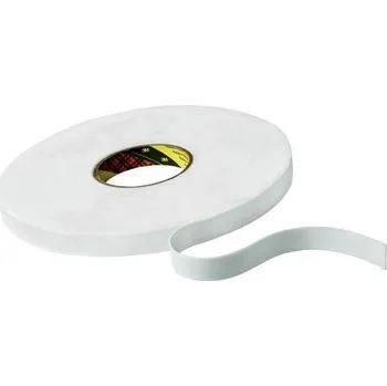 Lepicí páska 3M 9508W Montážní pěnová oboustranná páska, bílá, 12 mm x 3 m