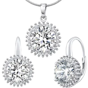 Souprava šperků Stříbrný set šperků ANDROMEDA náušnice a přívěsek