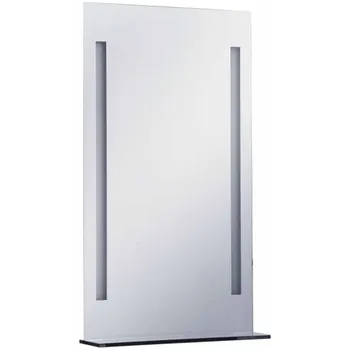 Zrcadlo VidaXL Koupelnové nástěnné zrcadlo s LED světlem a policí 60 x 100 cm