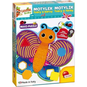 Hračka pro nejmenší Carotina - Motýlek - Tvary a barvy