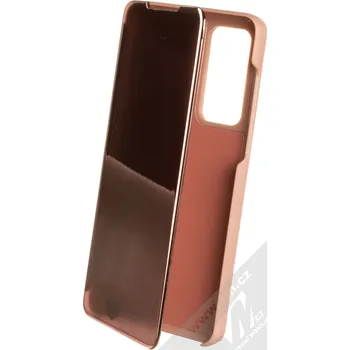Pouzdro na mobilní telefon 1Mcz Clear View flipové pouzdro pro Huawei P40 růžová (pink)