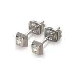 Titanové náušnice BOCCIA s diamanty 0538-01