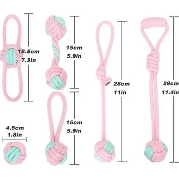 Hračka pro psa Set hraček pro psa z lana 6 ks