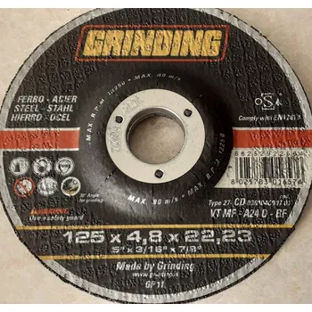 Brusný kotouč Brusný kotouč CD125x4.8x22.2VT-MF ocel,zvýš.střed