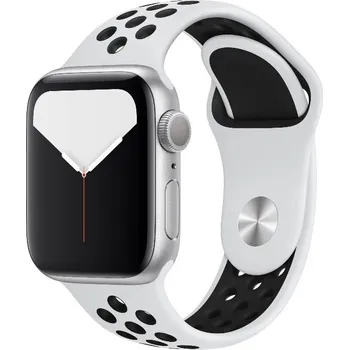 Příslušenství k chytrým hodinkám eses Silikonový řemínek pro Apple Watch - Bílo černý, S, M, L - 38mm, 40mm, 41mm