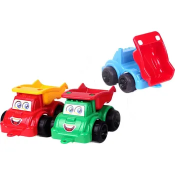 Hračka Teddies Auto veselé sklápěčka 21cm 3barvy 12m+