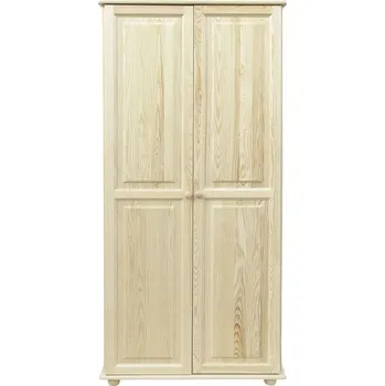 Šatní skříň Dvoudveřová pološatní skříň KL-012B, masiv borovice