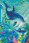 Fandy Diamantová mozaika A 07 delfíni