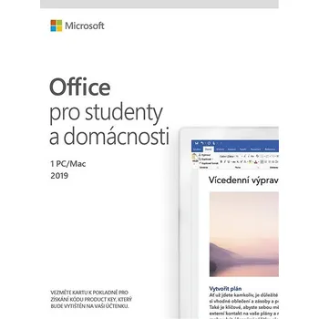 Microsoft Office 2019 pro studenty a domácnosti CZ elektronická licence