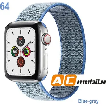 Příslušenství k chytrým hodinkám Nylonový Pásek Pro Apple Watch 38/40/41 Mm Možnosti: Blue-Gray