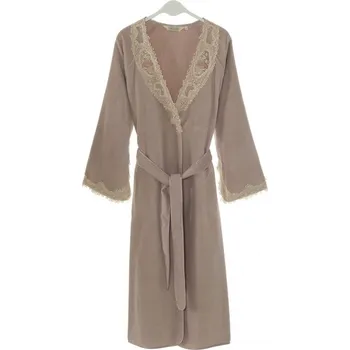 Dámský župan Dámský elegantní župan DESTAN v dárkovém balení - Fialová / Lila, XL, Soft Cotton