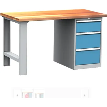 Dílenský stůl Dílenský stůl montovaný PROFI, 3 zásuvky, 85 x 150 x 75 cm