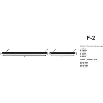 Lišta karosérie Lišty dveří Citroen C1 2005 2010 5 dveří