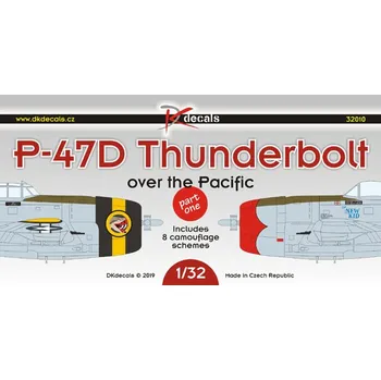 Plastikový model DK decals 1/32 P-47D Thunderbolt over the Pacific (8x camo)