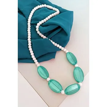 Přebalovací podložka MIMIKOI - Kojící korále tyrkys