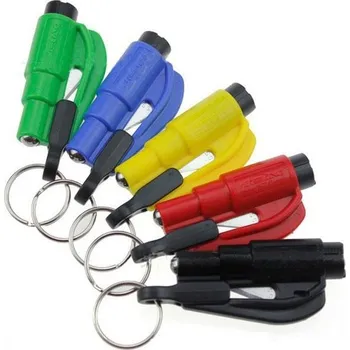 Vybavení pro přežití Záchranné kladívko na okna a pásy u aut - barva červená