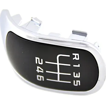 Hlavice řadicí páky Plaketka do řadící páky original 6° - černá