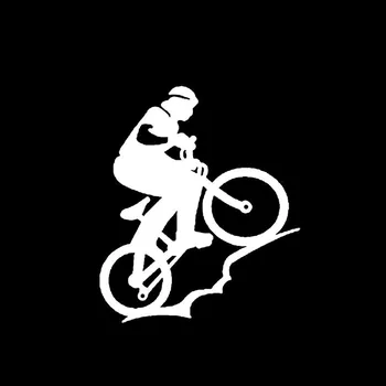 samolepka Samolepka (na auto, notebook) cyklista - bílá (4)