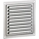 Dalap GM 150 NA Hliníková větrací mřížka bez příruby se síťkou a pevnou žaluzií 150x150 mm