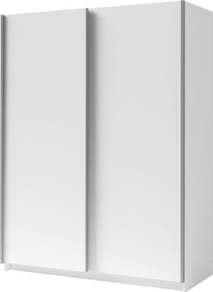 Šatní skříň SPLIT bílá, šířka 180 cm minimalistický/nadčasový