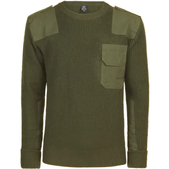 Pánský svetr Pulovr BW Pullover olivový XXL [56/58]