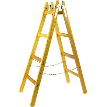 Žebřík Dvojitý dřevěný žebřík - štafle Exklusive - 5 příček