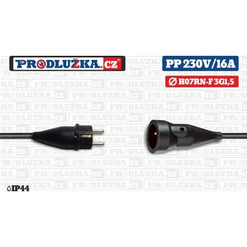 Prodlužovací kabel Prodlužka.cz Prodlužovací přívod koncovka ABL 230V/16A/3G1,5 M: Délka 50 m