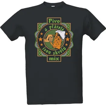 Pánská móda Tričko s potiskem Pivo a přátelé pánské