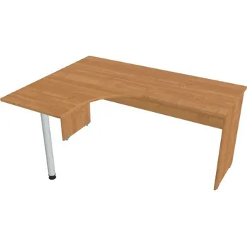 Kancelářský vozík HOBIS kancelářský stůl pracovní tvarový, ergo pravý - GE 60 P, olše + doprava zdarma