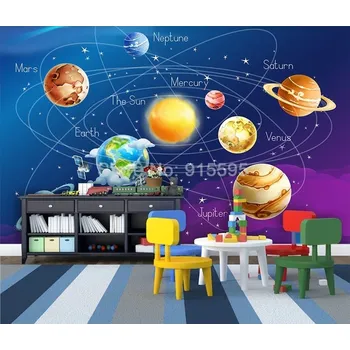 Tapeta Solution Media 3D Tapeta - Sluneční soustava 1 - Voděodolné plátno - Textilní tapeta omyvatelná - 250g/m2