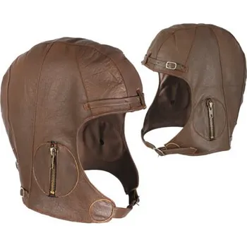 Čepice ROTHCO kukla KOŽENÁ letecká WWII HNĚDÁ vel.XL/XXL