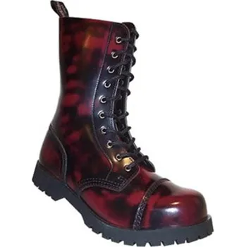 Pánská obuv Boty BOOTS & BRACES 10 dírkové KORÁL. ČERVENÉ