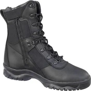 Těžké boty ROTHCO boty taktické ZIP FORCED ENTRY 8'' ČERNÉ