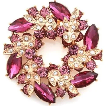 Brož Amparo Miranda® Brož Květ XD964 Růžovo-fialový