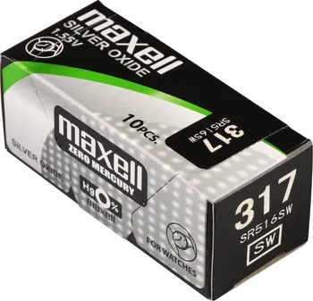 Článková baterie Maxell 317/SR516SW/V317 10 ks