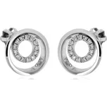 Zlatnictví U Kostela Diamantové náušnice z bílého zlata 33678 476493875