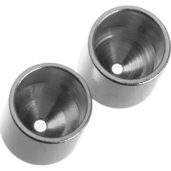 Korálek Koncovka kaplík z nerezové oceli, 7x7 mm (4 ks)