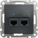 Sedna Design zásuvka datová 2-násobná RJ45 Cat.5e UTP antracit