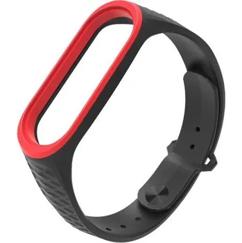 Příslušenství k chytrým hodinkám Xiaomi Mi Band 3/4 náhradní řemínek černý/červený
