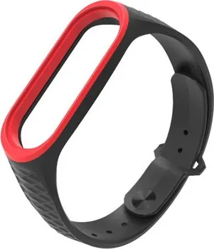 Příslušenství k chytrým hodinkám Xiaomi Mi Band 3/4 náhradní řemínek černý/červený