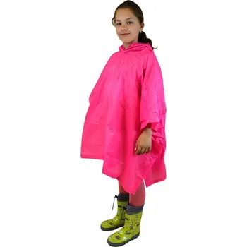 Pláštěnka Pidilidi poncho PVC neonová, Pidilidi, PL0066, růžová Velikost: Dětská