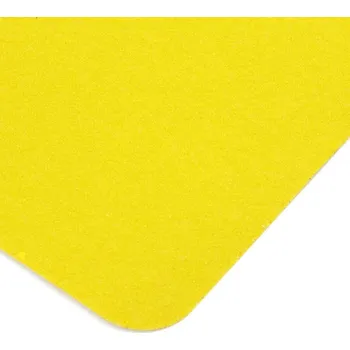 Výstražná páska Žlutá korundová protiskluzová páska (dlaždice) FLOMA Standard - 14 x 14 cm a tloušťka 0,7 mm