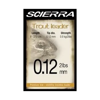 Vlasec Scierra The Trout Leader 9ft 2,7m Pstruhový 0,14mm/3lb