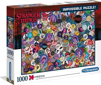 Puzzle Clementoni Netflix Stranger Things Odznaky 1000 dílků