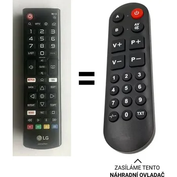 Dálkový ovladač LG LG 55UM7050 náhradní dálkový ovladač pro seniory
