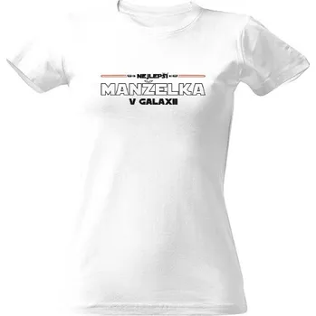 Dámské tričko Tričko s potiskem Nejlepší manželka v galaxii dámské