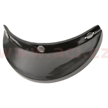 Helma na motorku krátký kšilt OLD SCHOOL (černý, s prolisem, univerzální pro otevřené přilby s upevněním na 3 druky), NOX