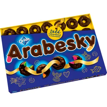 Čokoláda Orion Arabesky želé celomáčené 440 g
