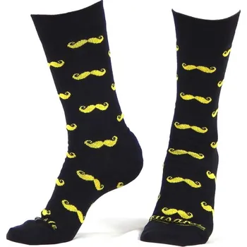 Pánské ponožky HEDVA ČESKÝ BROKÁT Ponožky fousáč černá Velikost: 35-38